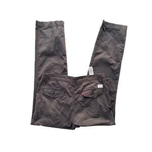 Levi’s Premium Chinos Men’s 31x32 Relaxed Fit Straight Leg Dark Grey 100% Cotton